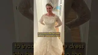 Bride surprises grandma wearing her 63-year-old wedding dress 🥹❤️ 