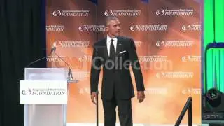 DC:PRES.OBAMA SPEAKS AT CONGR. BLACK CAUCUS DINNER