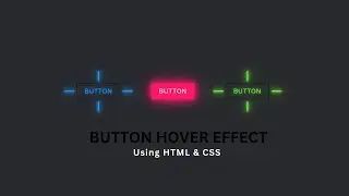 Button Hover Effect CSS | Glowing Button Effect CSS