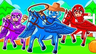 Having a PEGASUS FAMILY in Roblox!