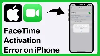 How to FIX FaceTime Activation Error on iPhone ! (2024)