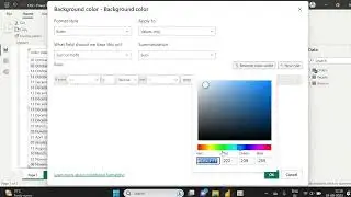 Colour formatting for a column in Power BI