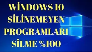 Windows 10 Silinmeyen Dosyaları ve Programları Silme Programsız Sesli Anlatım