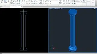 Columna 3d 1 revolve Autocad