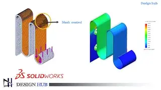 Solidworks Simulation - Strip Linear Static Simulation |Solidworks tutorial