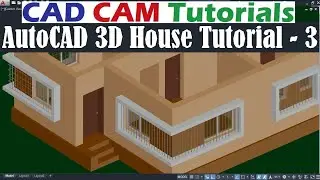 AutoCAD 3D House Modeling Tutorial - 3