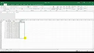 How to convert datetime to date and time in excel