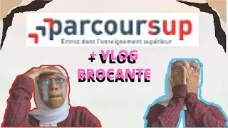MES RÉSULTATS PARCOURSUP (une cata..) + VLOG brocante(pcq vous aimez bien)