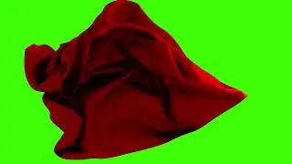 Flying Fabric | Stock Footage | Loop Green Screen Animation | Royalty-Free