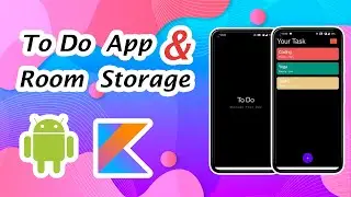 To Do App in Kotlin Using Android Studio | Room Storage and SQLite in Kotlin and Android Studio 🔥