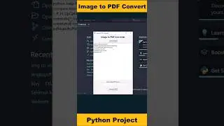 python project image to pdf application 