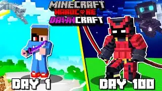 i Survived 100 days As a SAMURAI in Dawncraft In Hardcore Minecraft Hindi