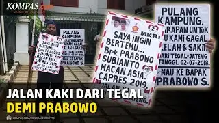 Jalan Kaki dari Tegal ke Jakarta, Rahman Akhirnya Bertemu Prabowo