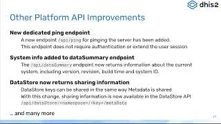 DHIS2 V40 - Platform API (Part 20)