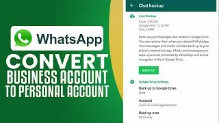 How To Convert WhatsApp Business Account To Personal Account (2024) Simple Tutorial