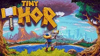 AQUELE JOGO INDIE DE PLATAFORMA 2D COM GRÁFICO PIXEL ART CHARMOSO DEMAIS! Tiny Thor Gameplay