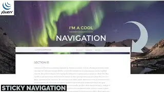 Sticky Navigation Bar On Scroll Using With jQuery, HTML & CSS | Fixed Navbar on Scroll | CodeExpress