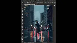 How to Make a Realistic Rain Effect in Photoshop | Photoshop Tutorial #photoshop #edit #shorts