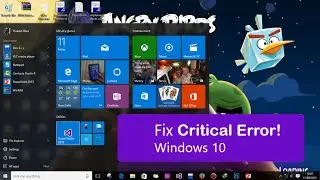 Fix Critical Error Of Windows 10 Pro