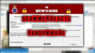 SCAMMER REACTS TO RANSOMWARE [Dextop Locker test] (Tech Support Scams - 