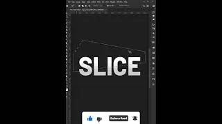 Text Slice Effect  in Photoshop  #shorts #photoshoptips #photoshoptutorial