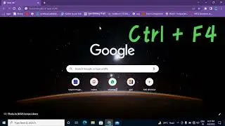 Close tab and exit Chrome shortcut key 