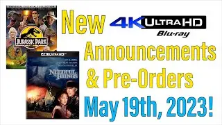 New 4K UHD Blu-ray Announcements & Pre-Orders for May 19th, 2023!