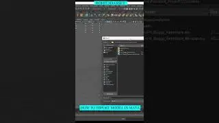 How to import file in maya