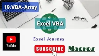 19.Excel VBA - Array