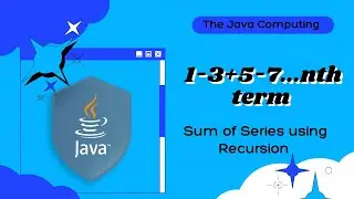 Sum of Special series using Recursion in Java