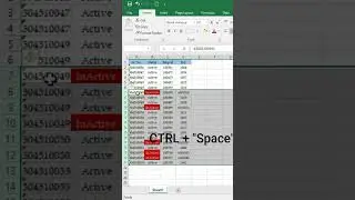 Excel shortcut key to hide/unhide rows  