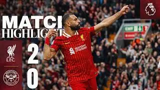 Diaz & Salah Score For Slot's First Anfield Win | Liverpool 2-0 Brentford | HIGHLIGHTS