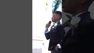 Try not to cry while watching this 🥺 #shorts | boy sings for parents vow renewal!