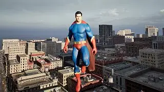 Superman Free Roam Gameplay - Unreal Engine 5 MOD