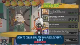 How to Clear Ridu For You Puzzle Event : Day 3 - Quick Guide | Zenless Zone Zero