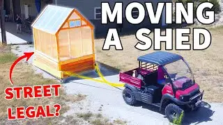 Moving a Greenhouse Shed | Stuck, Snagged, Crashed!
