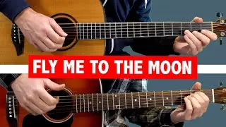 Fly Me To The Moon - EASY GUITAR TUTORIAL + TAB