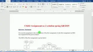 CS403 assignment no 2 solution spring fall 2019