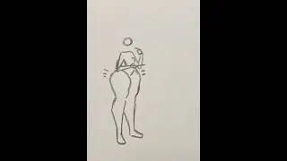 Straight to the hips. weight gain animation