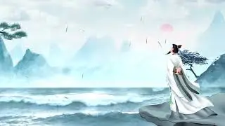 Chinese Sea and Philosopher Illustration Animation Background Video | No Copyright Free Backgrounds