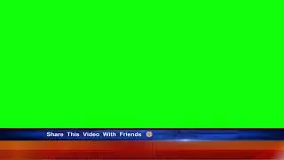 Simple Animated News Banner Double Lower Third Scroll Patti For Media Channels Green Screen