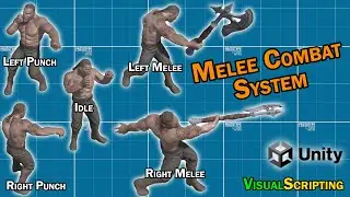 Melee Combat System Using Unity VisualScripting.