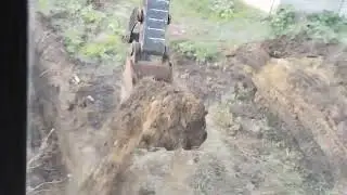 Коп ленточного фундамента ,на ЭО 3323