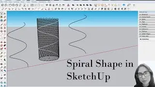 Spiral line in SketchUp 