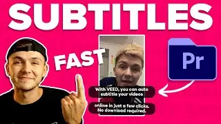 How to Add Subtitles in Premiere Pro in 2022 (Automatic Subtitles)