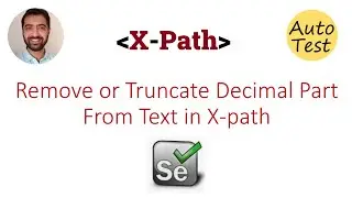 Remove decimal part from number in X-path