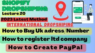 How to Get a UK Address, Ltd Company, and create PayPal in Pakistan for international Dropshiping