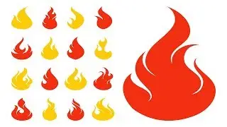 Create a Fire/Flame Icon In Photoshop cc [ without custom shape tool ] | New method 2018