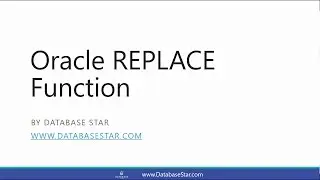 Oracle REPLACE Function