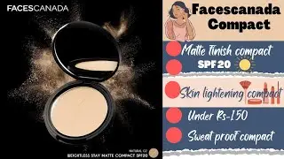 Faces Canada Compact Powder | Review Spf compact | Affordable Compact Powder | Sweat Proof Compact❤️